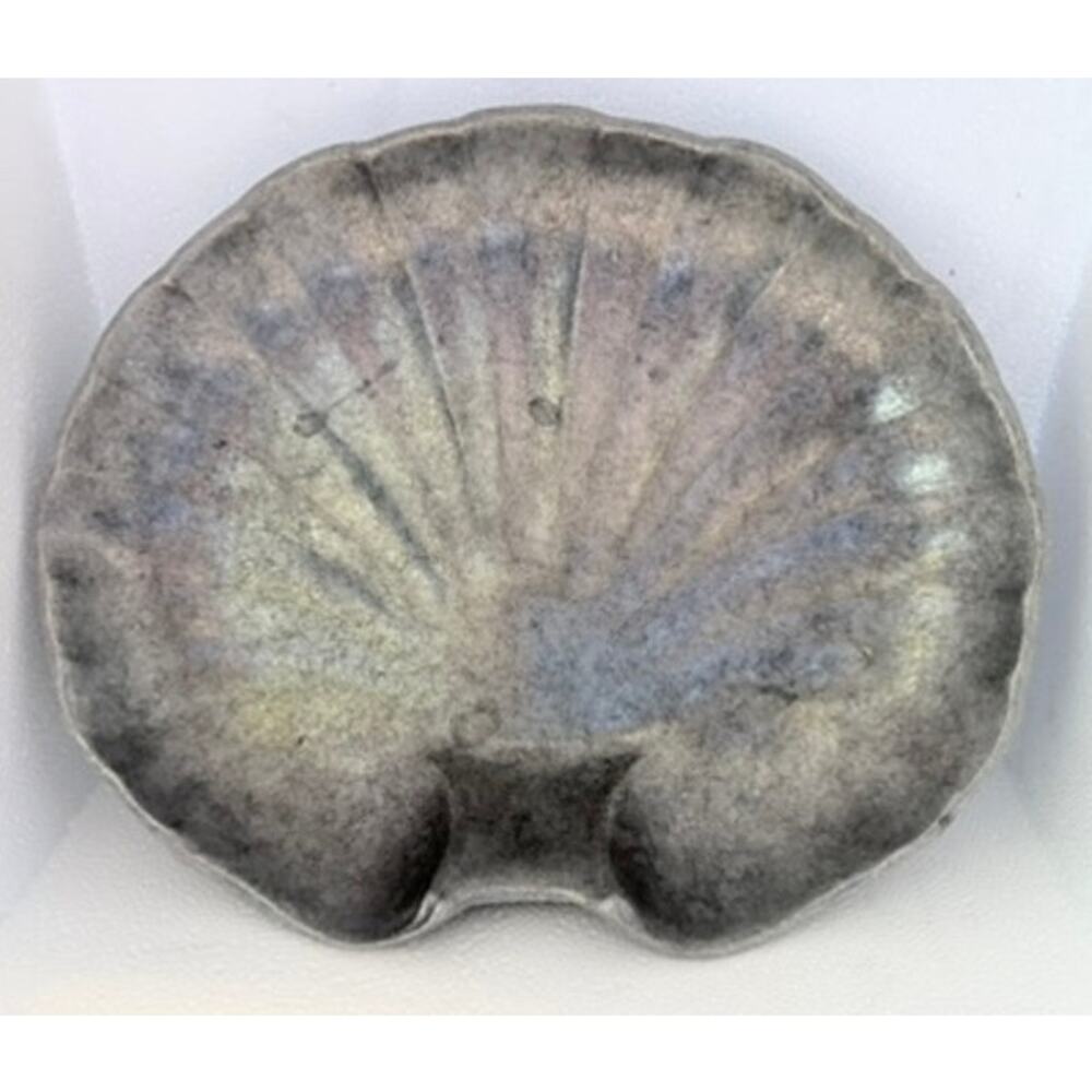 Vintage Wilton Co Pewter Seashell Serving Dish Entertaining Trinket Tray Decor